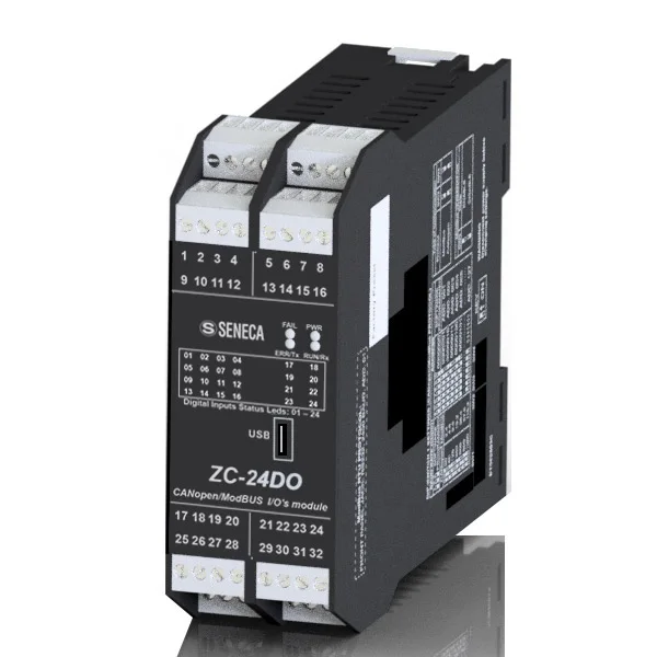 Seneca Zc-24do 24-Ch Digital Output Canopen / Modbus