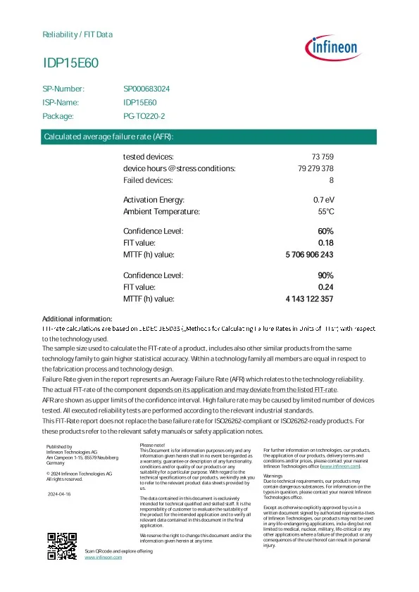 Infineon Idp15e60